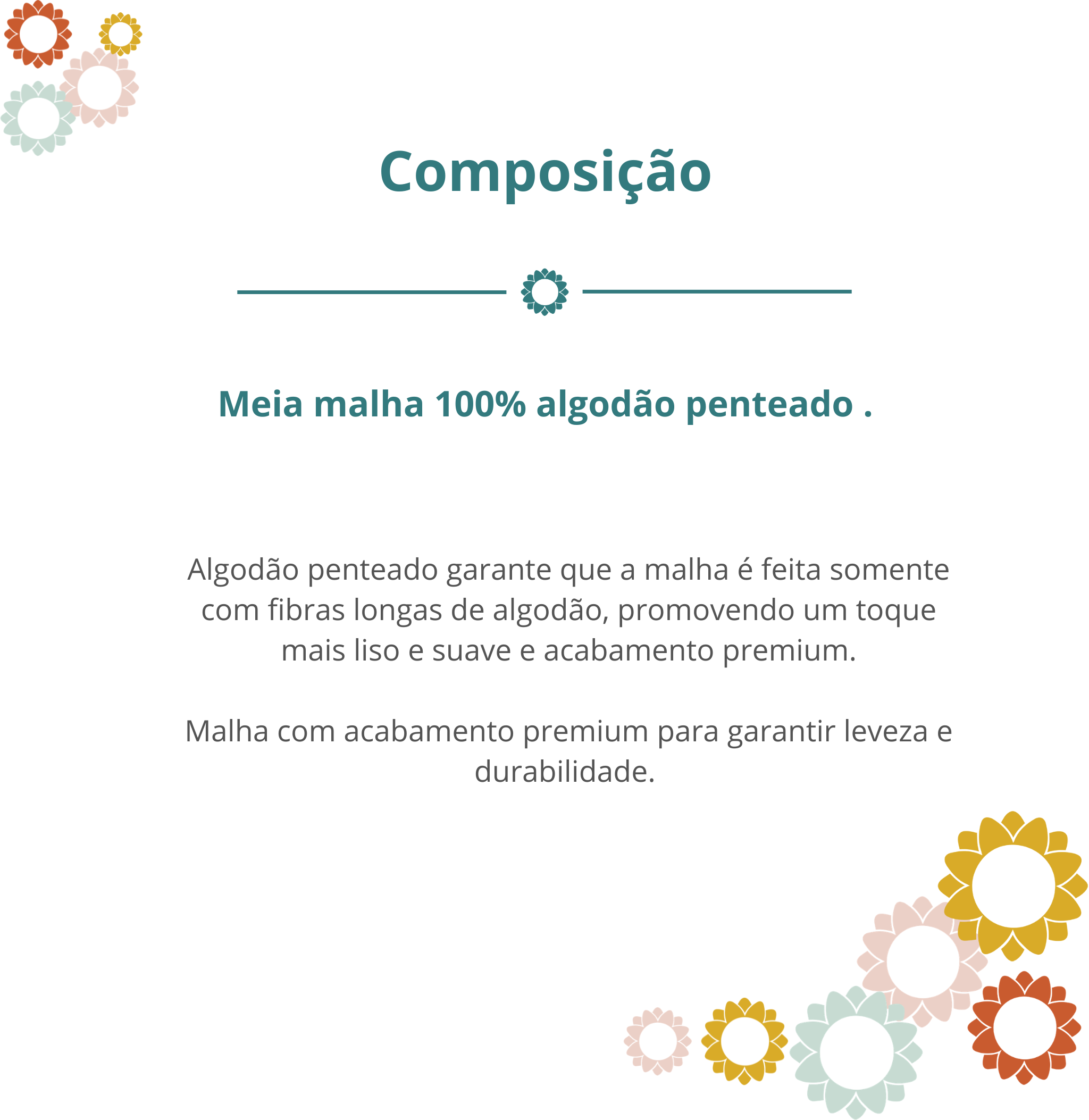 Composição Camiseta Feminina